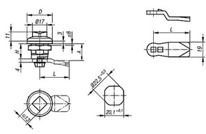 Drehriegel 
im Hygienic DESIGN